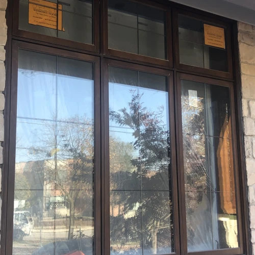 large living room wood window