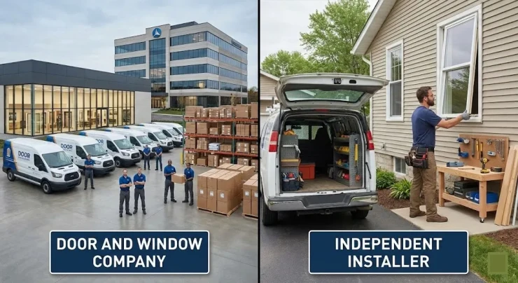 Door and Window Company vs Independent Installer: Who Should You Hire?