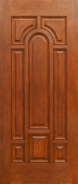 Classic Cherry 8-Panel Fiberglass Entry Door