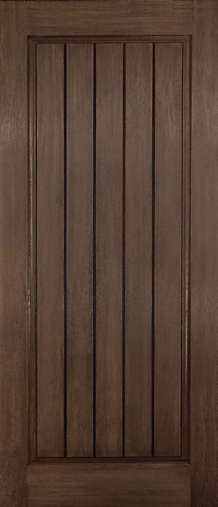1 Panel with Plank Fiberglass Entry Door