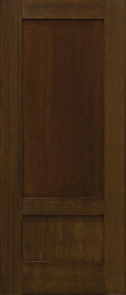 3/4 Lite 2 Panel Fir Shaker Fiberglass Entry Door