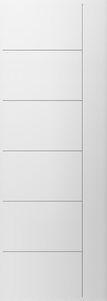 Grooved Smooth Fiberglass Entry Door