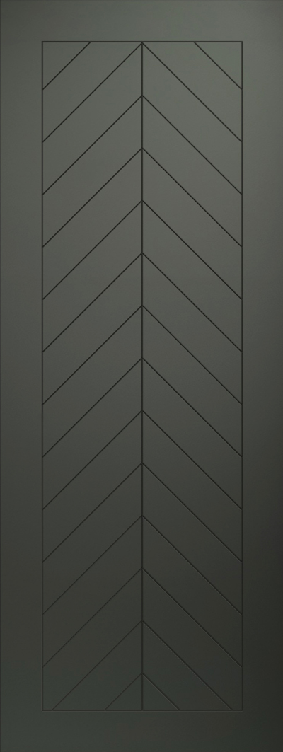 Thomas Edge Smooth Engraved Fiberglass Entry Door