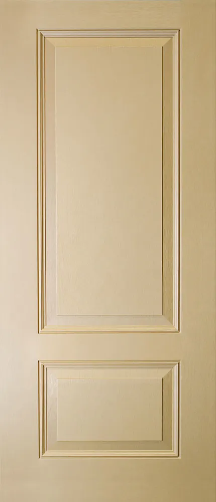 3/4 Lite 2 Oak Panel Fiberglass Entry Door