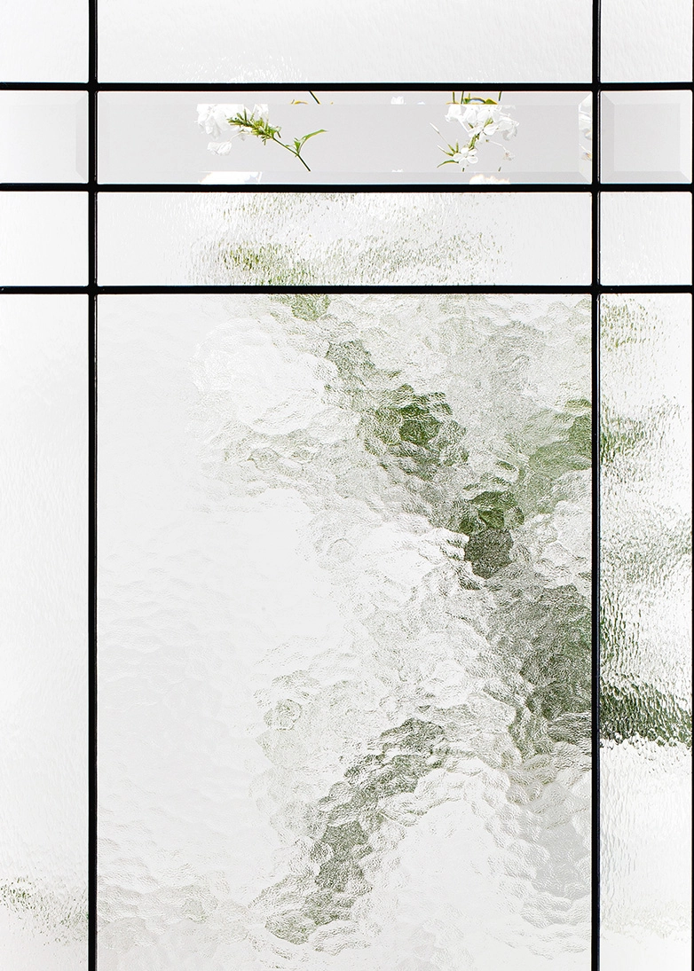 Celeste decorative door glass