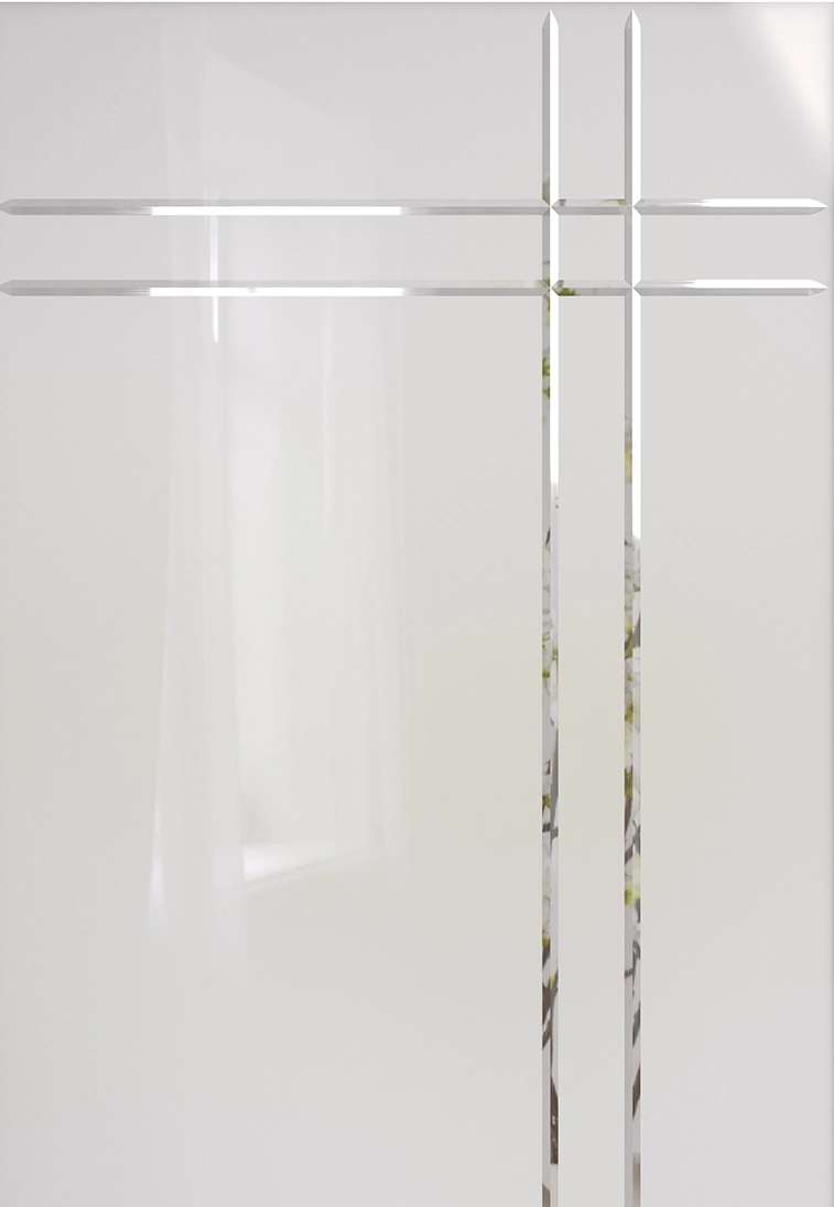 Distance decorative door glass