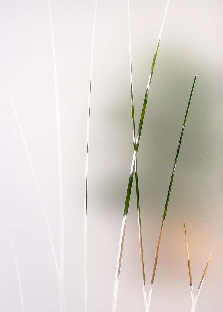 Emori decorative door glass