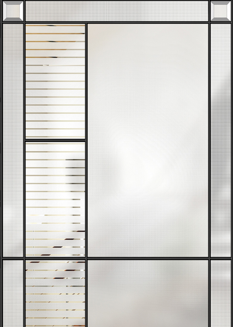 Endrick decorative door glass