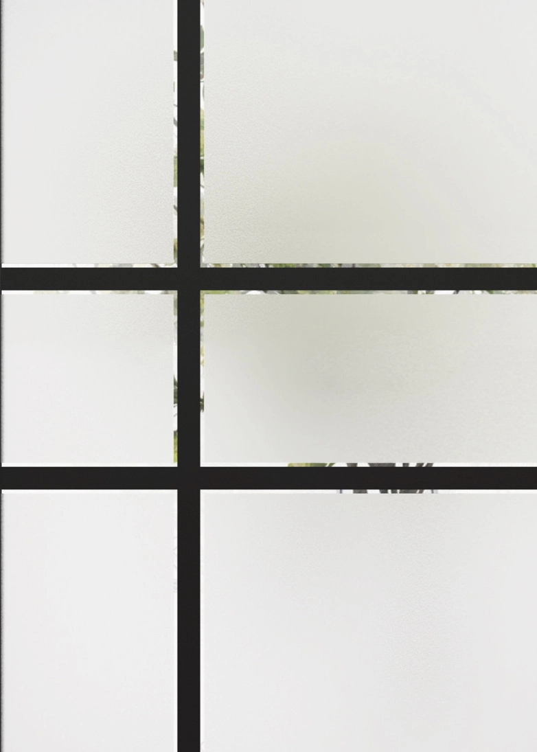 Equation decorative door glass