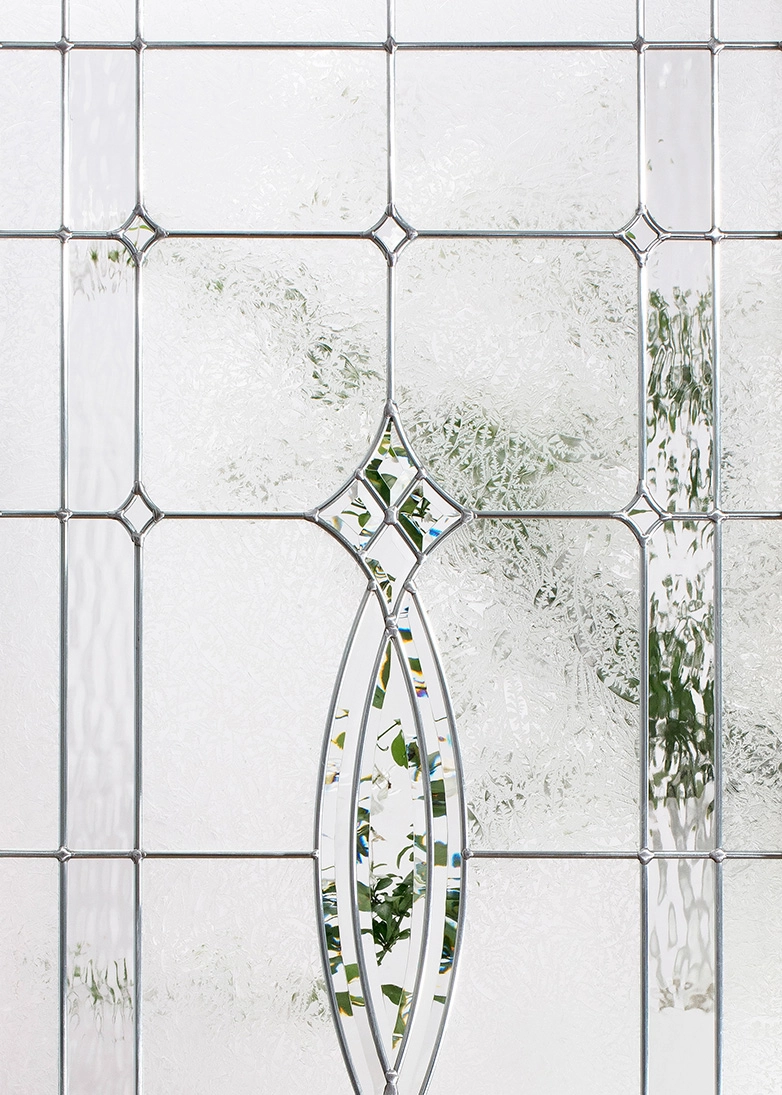 Evangeline II decorative door glass