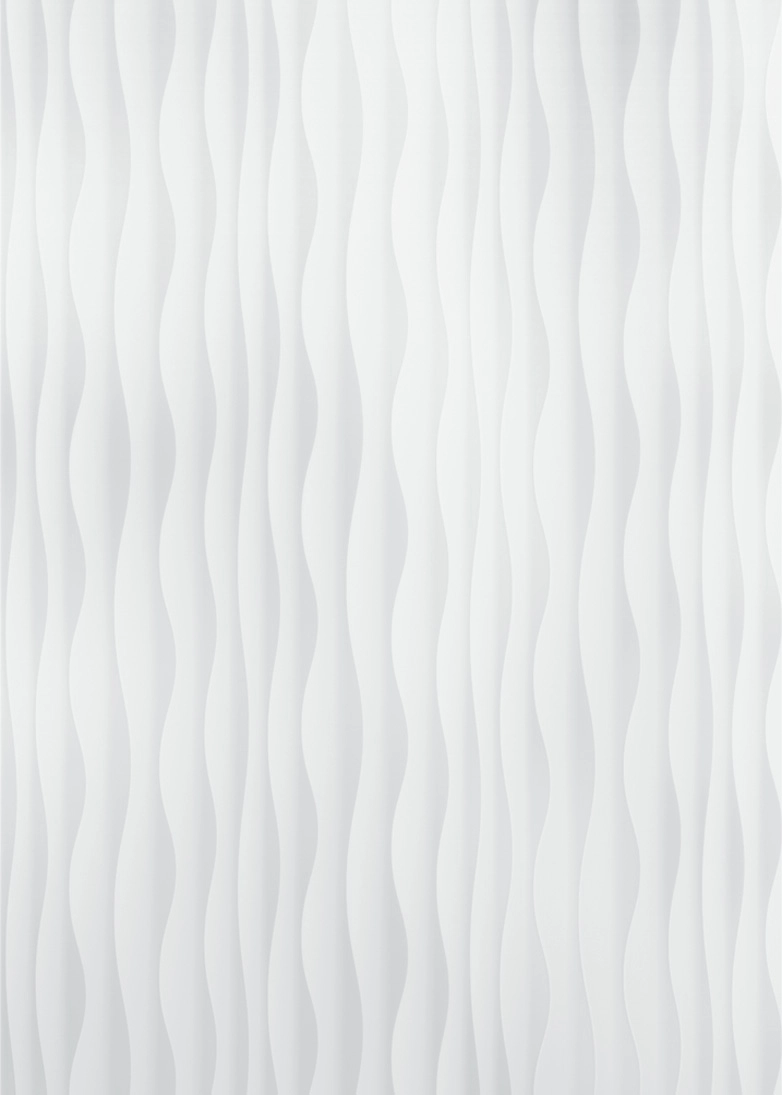 Fluid decorative door glass