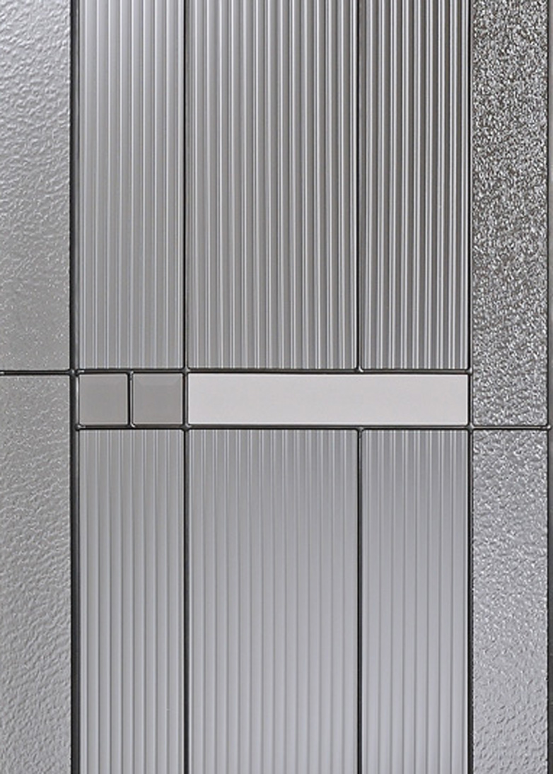 Harlow decorative door glass
