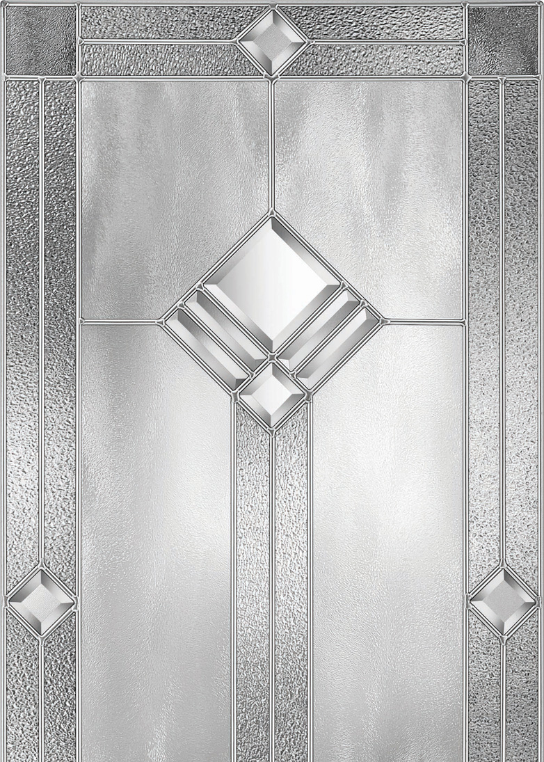 Pixel decorative door glass