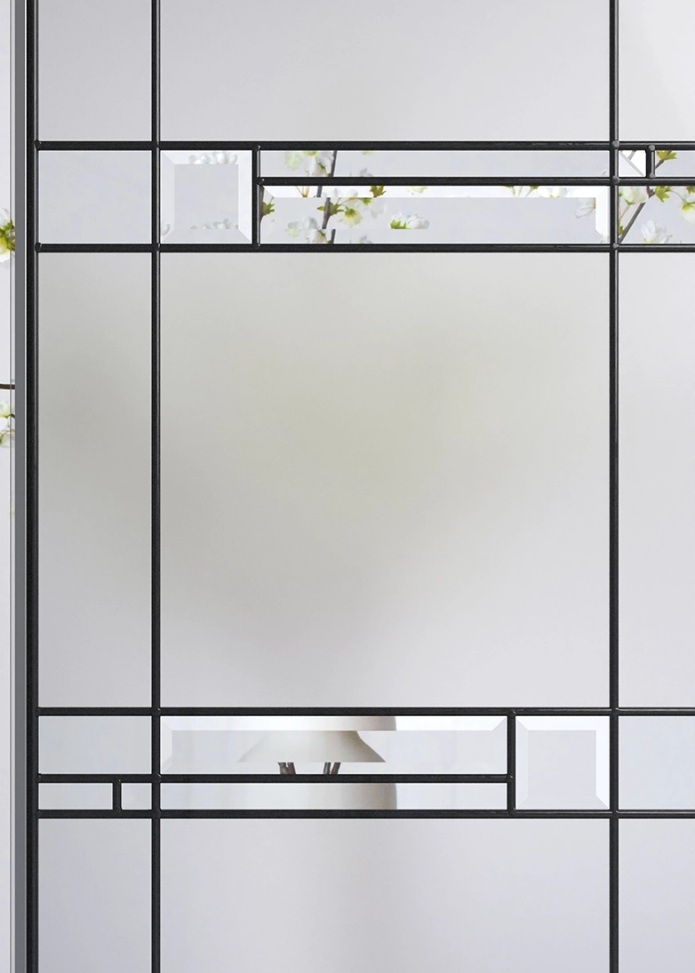 Prism decorative door glass