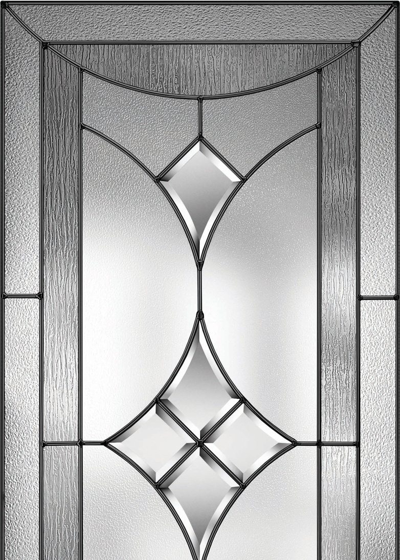 Renoir decorative door glass