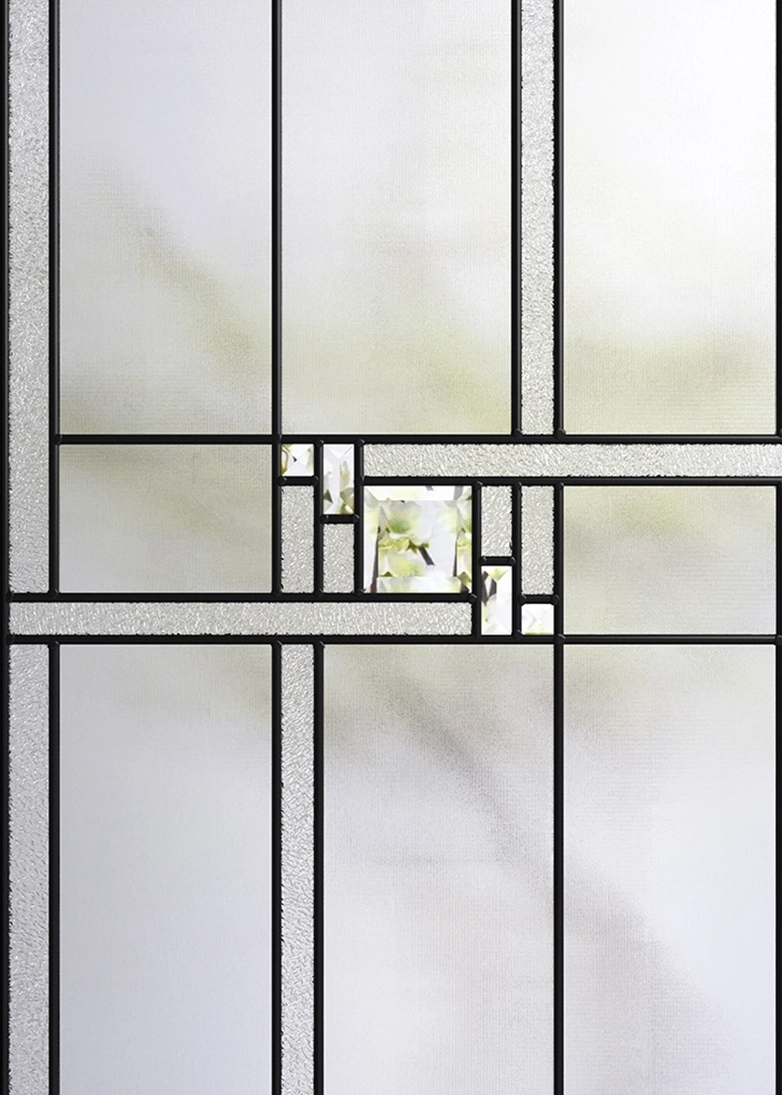 Rubik decorative door glass
