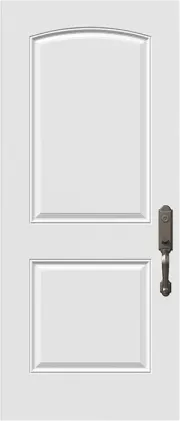 2 Panel Camber Top Steel Entry Door