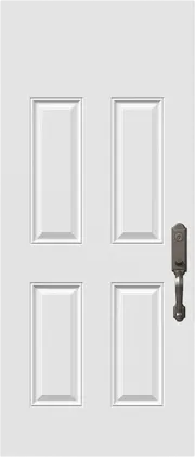 4 Panel Steel Entry Door