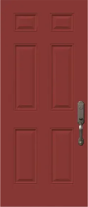 6 Panel Steel Entry Door