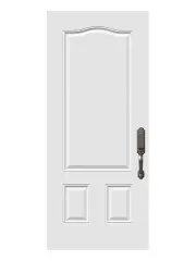 2 Panel Camber Top Steel Entry Door