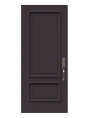 2 Panel Planked Camber Top Steel Entry Door
