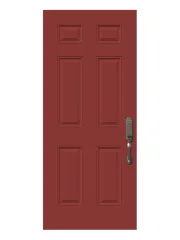 4 Panel Steel Entry Door