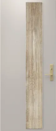 Wood Finish Steel Entry Door