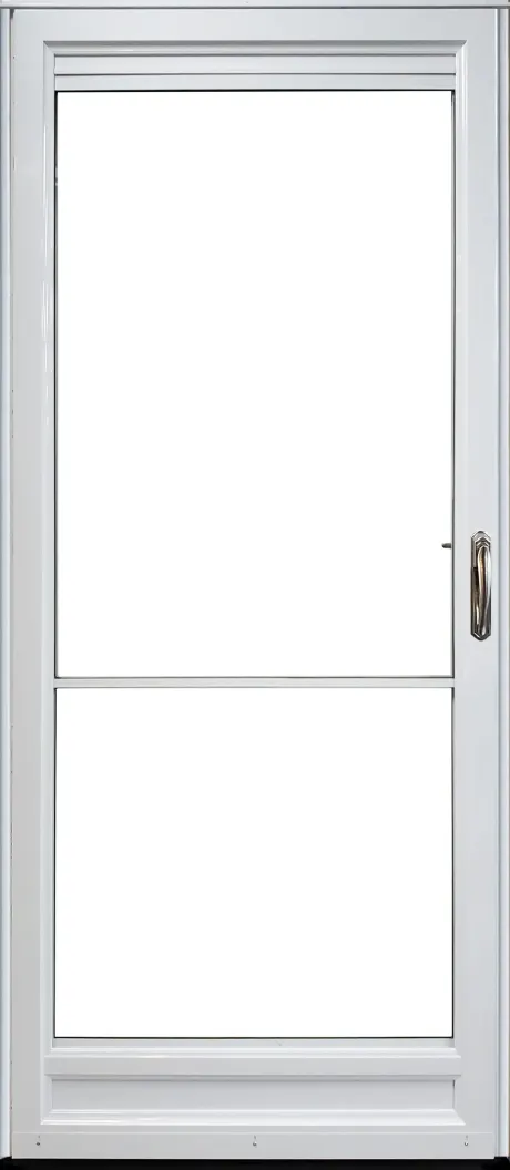 Deluxe Self Storing Storm Door