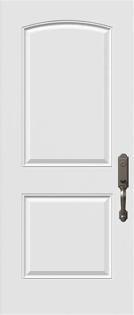 2 Panel Camber Top Steel Entry Door