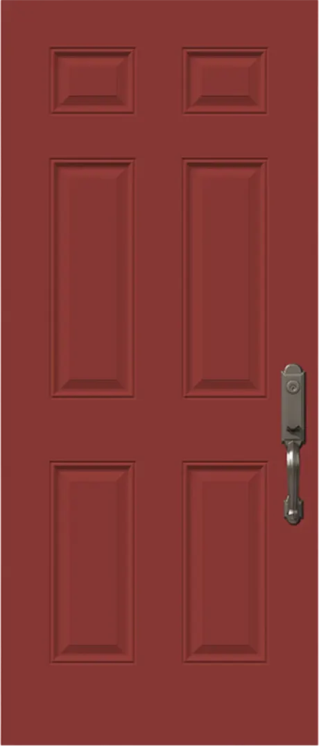 6 Panel Steel Entry Door