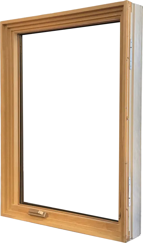 UltraSlim Vinyl & Wood Hybrid Casement Window