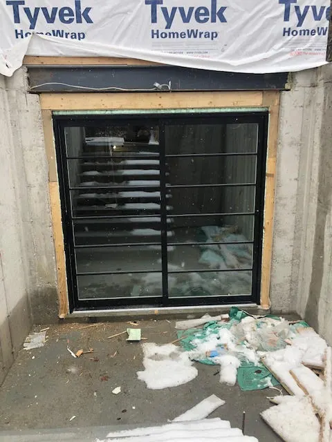 Black sliding doors
