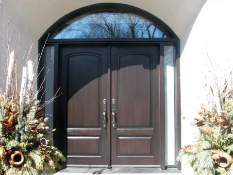 fiberglass-doors-installation-toronto-stained-toplight