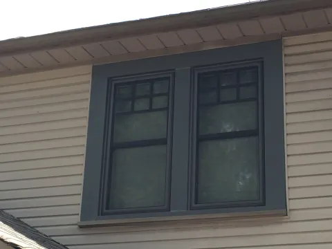 double hung windows on a house