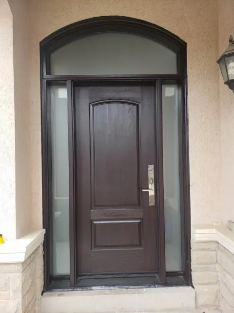 fiberglass-doors-installation-toronto-2-panel-arch