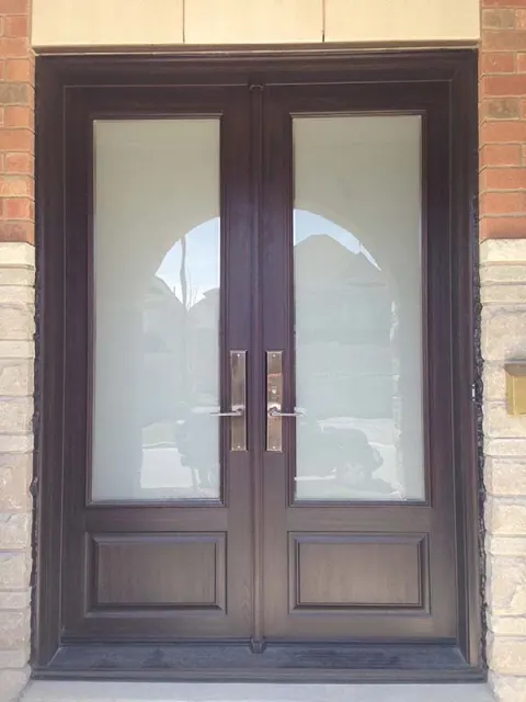 fiberglass-doors-installation-toronto-double-full-privacy