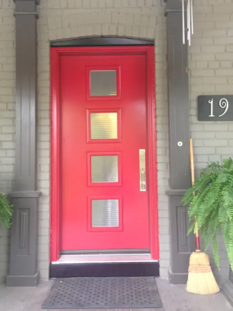 steel-door-installation-replacement-toronto-fun-red