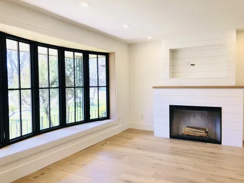 slimline bow window living room
