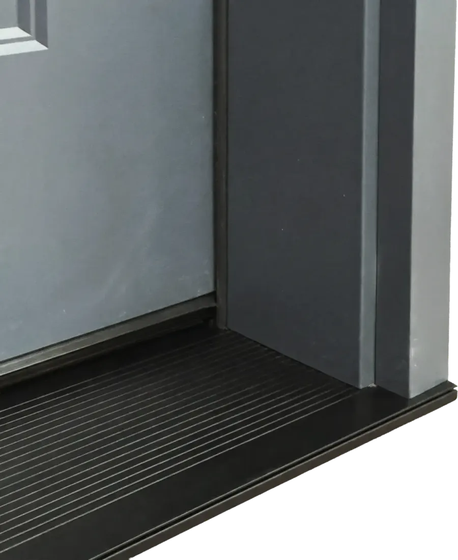 Self Draining Aluminum Threshold