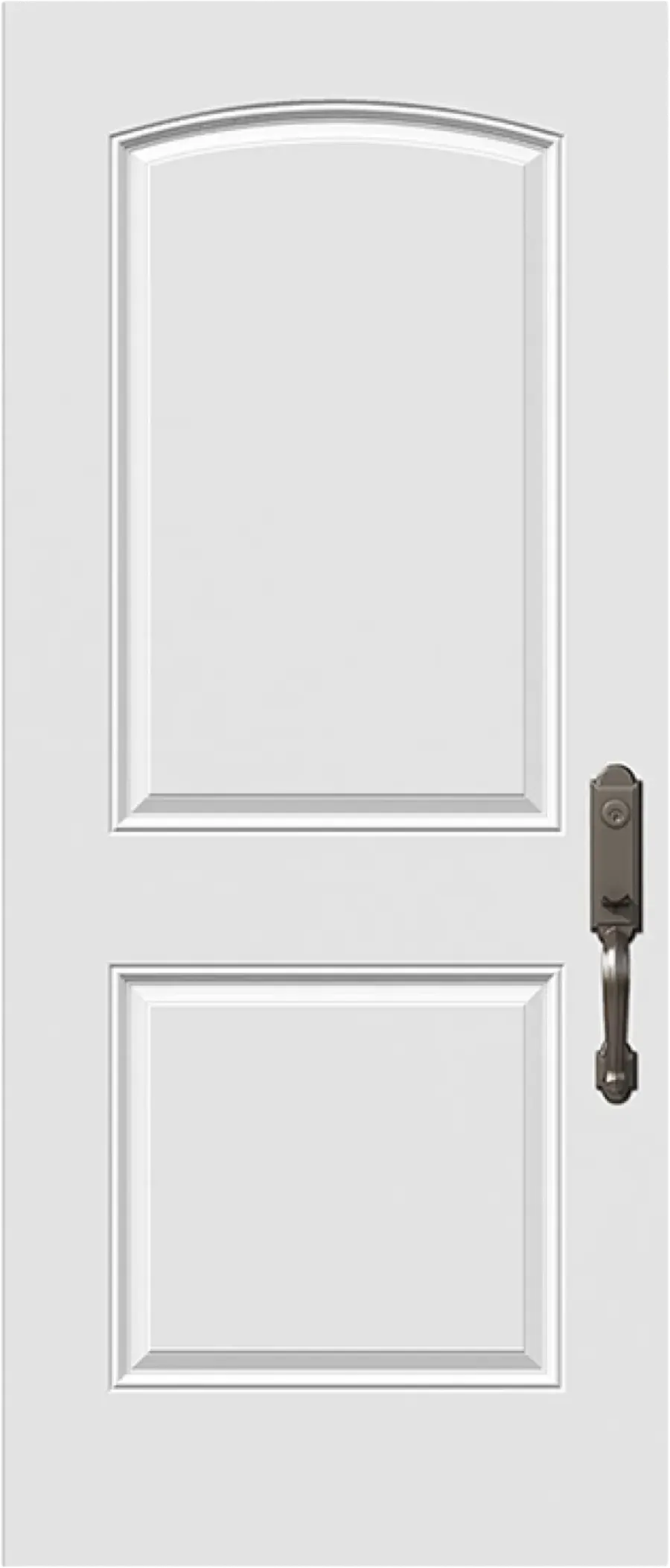 2 Panel Camber Top Steel Entry Door
