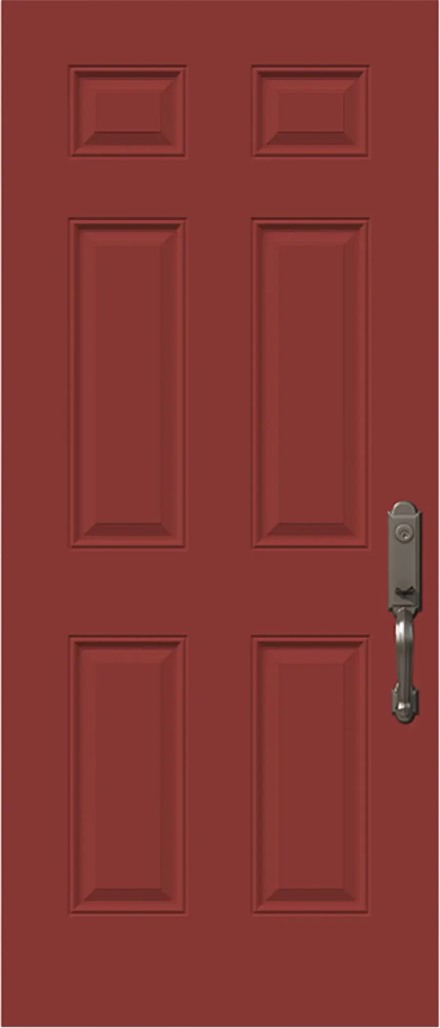 6 Panel Steel Entry Door