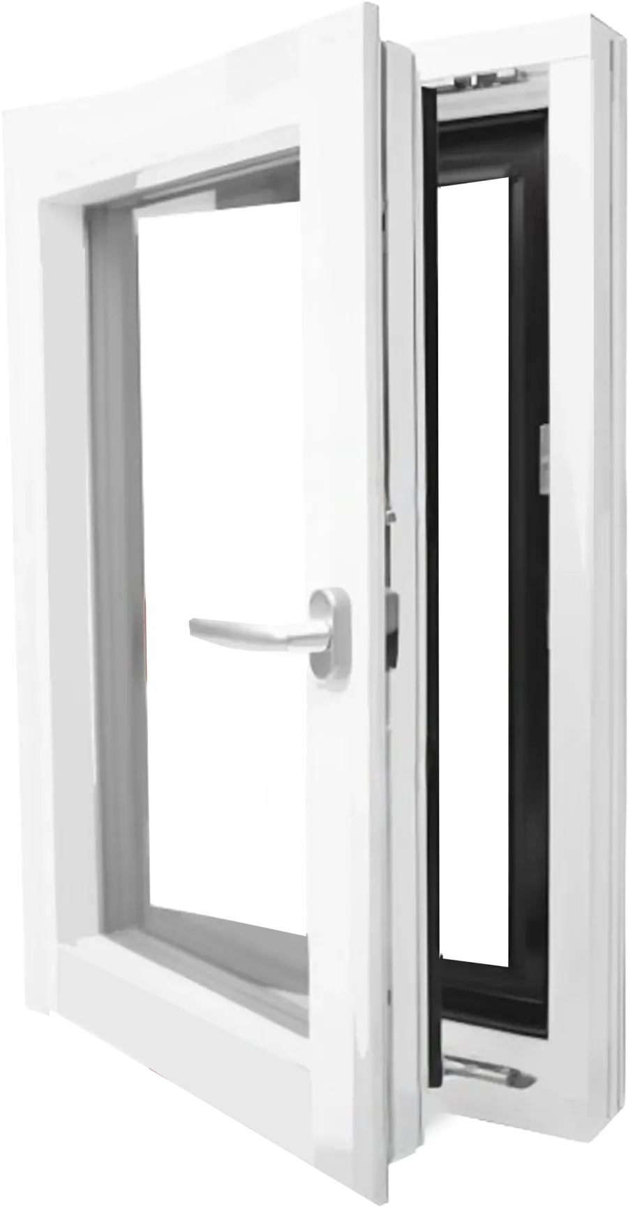 Vinyl Basement Tilt and Turn Windows
