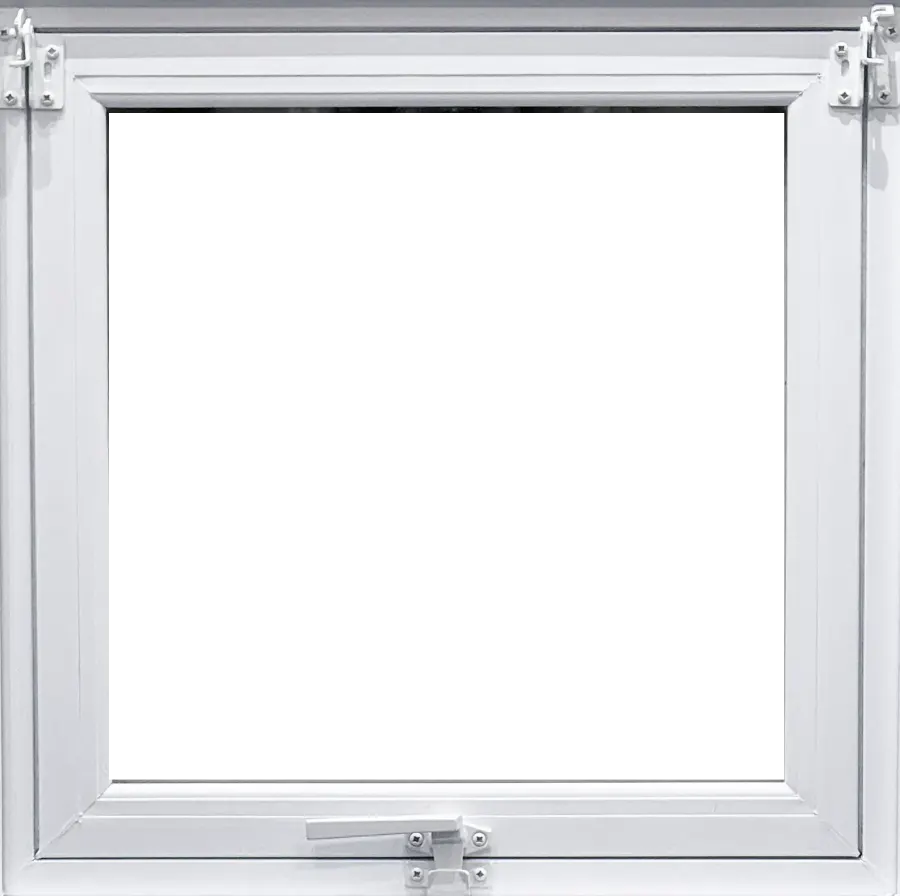 Vinyl Hopper Windows